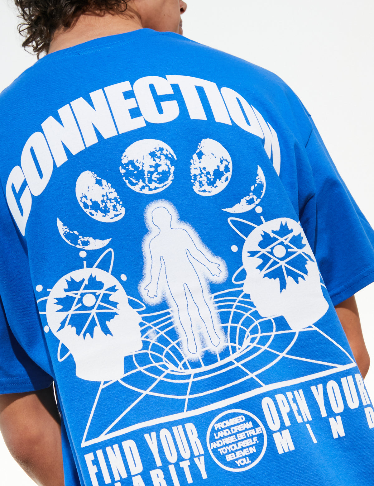 CONNECTION MAN BLUE TEE