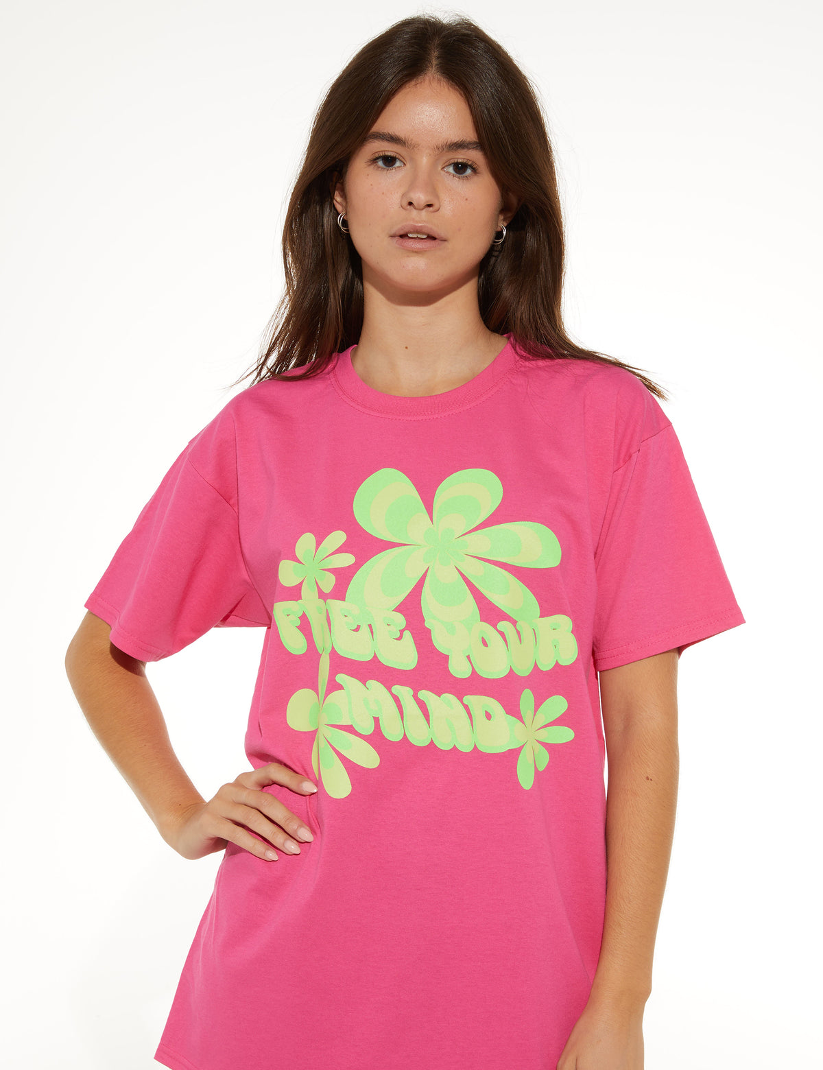 FREE YOUR MIND PINK TEE